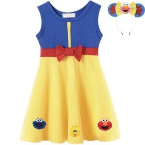 Sesame Street Dress Second Birthday Elmo Dress Cookie Monster Outfit